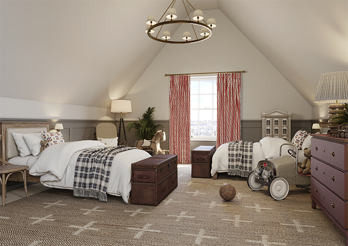 Kings Breakfast, Stripe Kingsmen - Made to Measure Curtains - Image 7